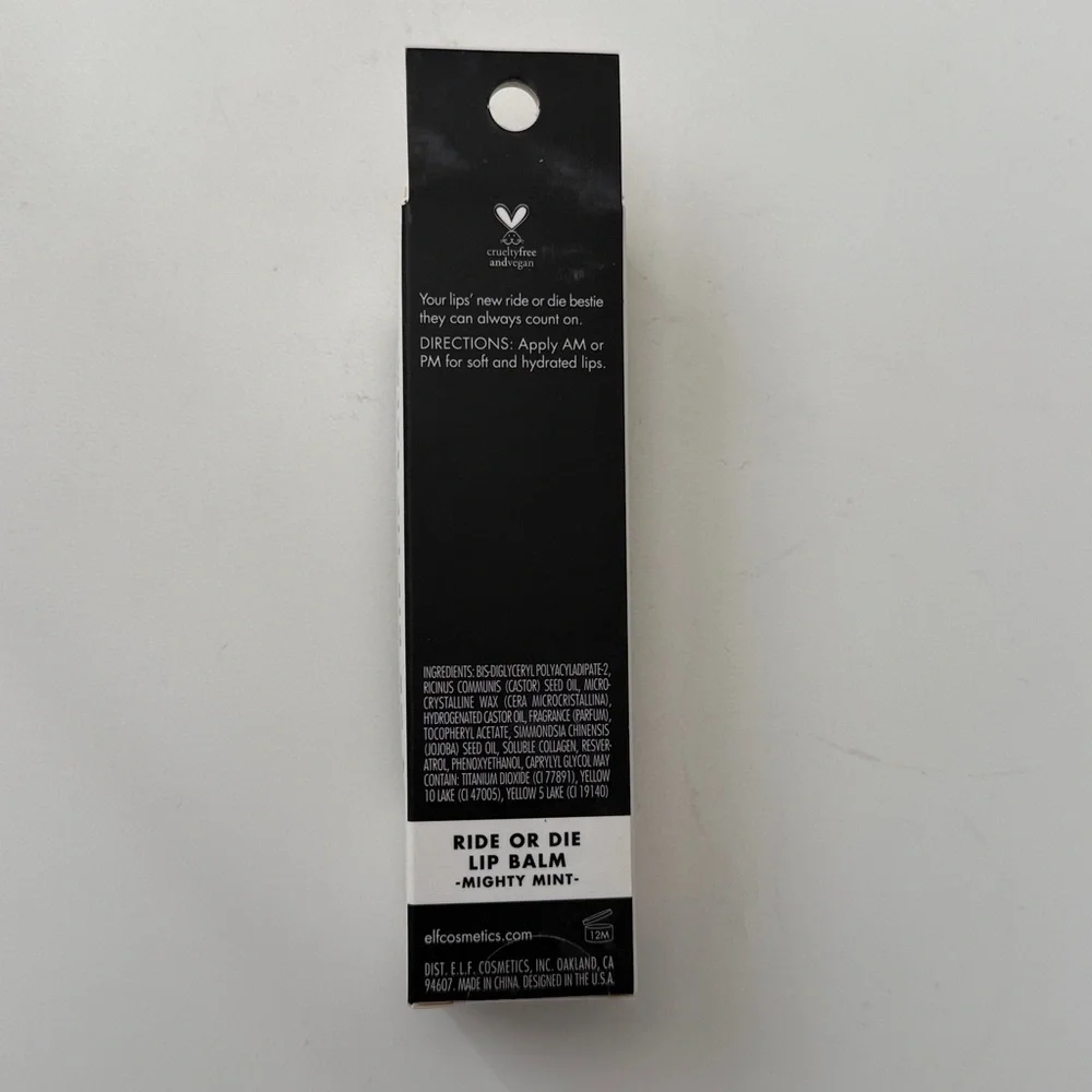 e.l.f. Ride or Die Lip Balm Sheer Finish Mighty Mint 0.42 Oz (Discontinued)